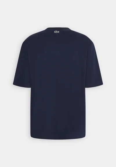 LACOSTE MEN'S OVERSIZED FIT TENNIS PRINT T-SHIRT